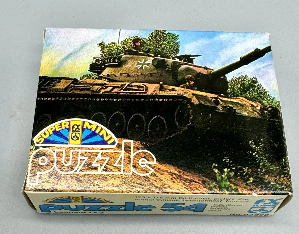 Lote de rompecabezas vintage de 54 piezas, Panzer Leopard 1A2, Ferrari 312, Grand Tetons como nuevo Foto 2 de 4