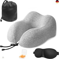 Nackenkissen Flugzeug, Reisekissen Memory Foam, Ergonomisch Gestaltetes