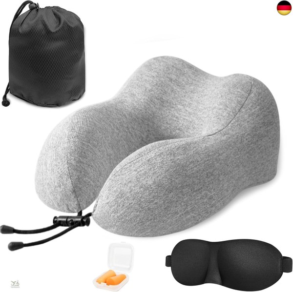 Nackenkissen Flugzeug, Reisekissen Memory Foam, Ergonomisch Gestaltetes-image