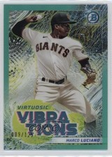2022 Bowman Virtuosic Vibrations Aqua Refractor 9/125 Marco Luciano #VV-6 05ns
