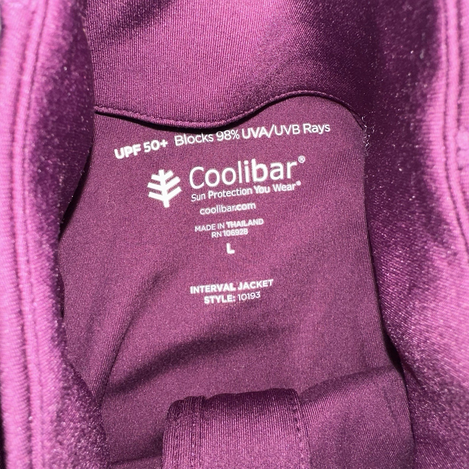 Coolibar Full Zip Active Interval Jacket Women La… - image 2