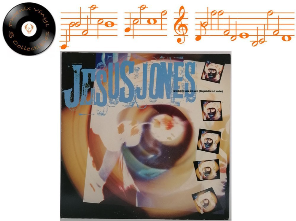 Jesus Jones Bring It On Down 12” Single A1 B2 Pressing - EX