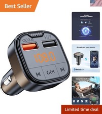 Advanced Bluetooth V5.3 Car Adapter - Hands-Free Calling  Rapid USB Charging