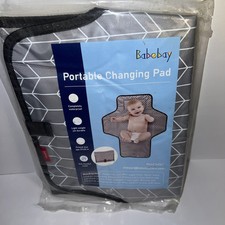 Babebay Portable Changing Pad for Baby Travel Waterproof w/ Pillow 27" x 22"