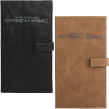 Auto Insurance and Registration Card Holder - Vehicle Glove Box Document Organiz