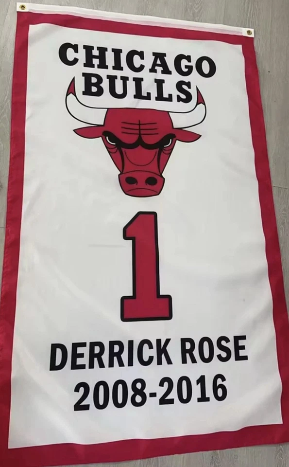 Chicago Bulls Derrick Rose Retirement Banner - 3x5 - PRE SALE - SHIPS BY 1/24 - Image 1 of 1