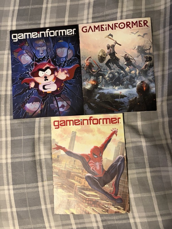 Lot Of Game Informer Magazines 283 298 301 God Of War South Park Spider-Man