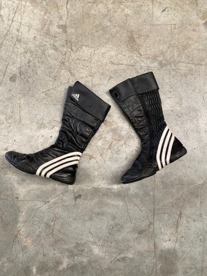 Adidas Chen Tao Stiefel Vintage Y2K Mid High Top Sneaker Leder Kampfkunst