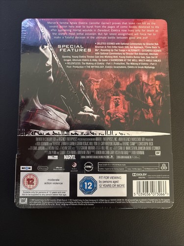ELEKTRA - UK EXCLUSIVE BLU RAY STEELBOOK - NEW & SEALED - Picture 2 of 8