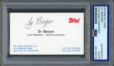 Sy Berger, One of the Creators of the Modern Baseball Card, Passes Away at 91 6