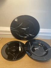 MIKASA OPUS BLACK 4 Piece Place Setting Lily FK701 BRAND NEW W.Box Japan Made