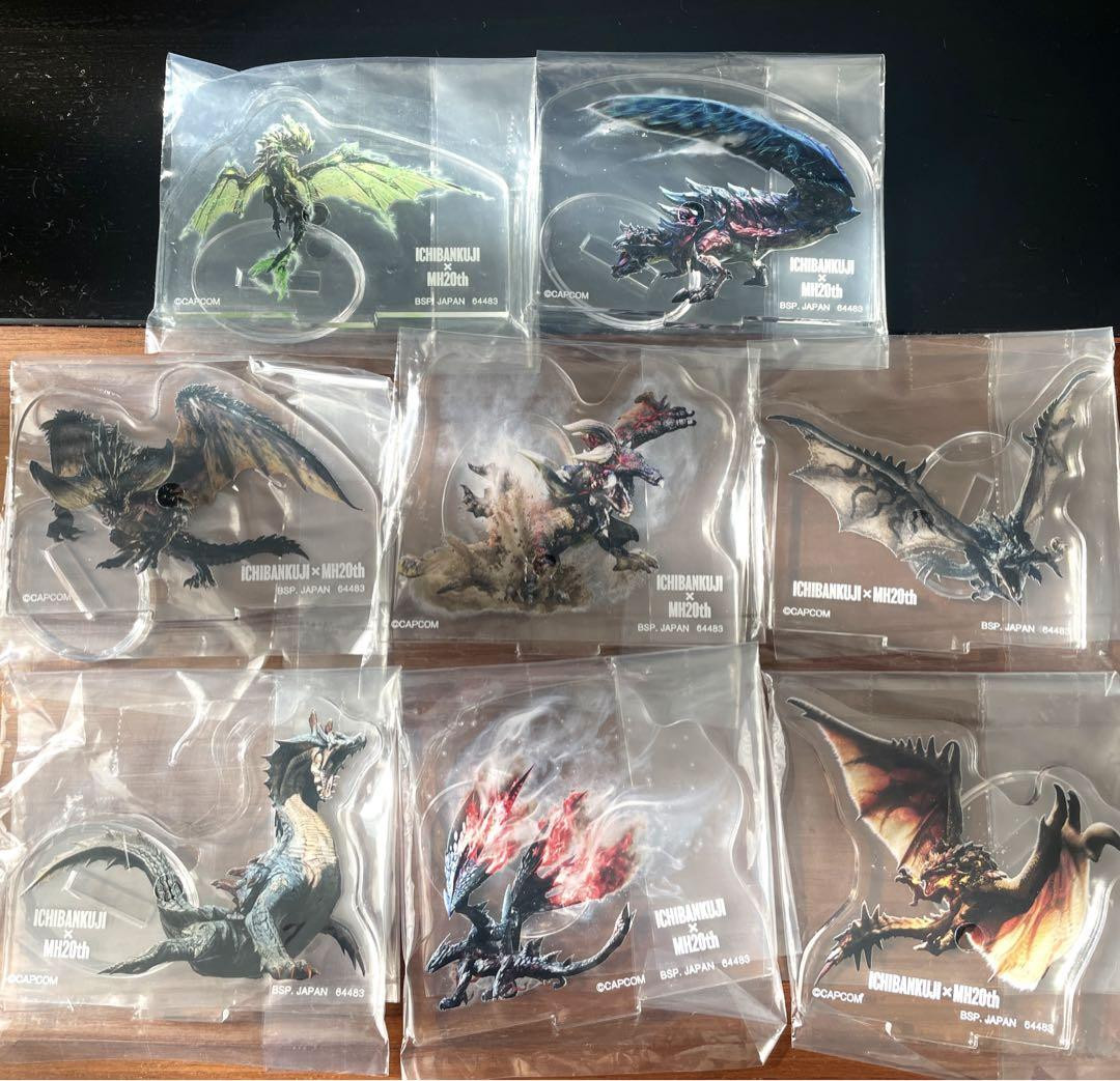 MONSTER HUNTER 20th Acrylic Stand Set of 8 Anime Character Animation