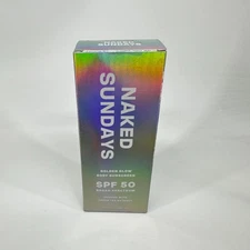 Naked Sundays SPF50 Golden Glow Body Sunscreen 3.38 Fl Oz Exp 01/04/2026
