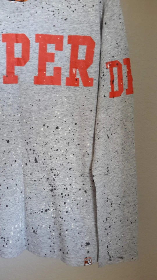 Top manga larga SUPERDRY California SURF Team talla XL gris moteado usado en excelente estado Foto 4 de 4
