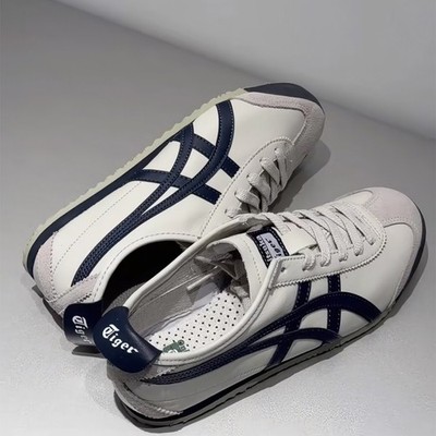 2026 New Onitsuka Tiger Mexico 66 BIRCH PEACOAT Unisex Sneaker