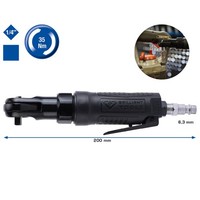 "Brilliant Tools BT160601 1/4\" Druckluft-Ratsche, 35 Nm"