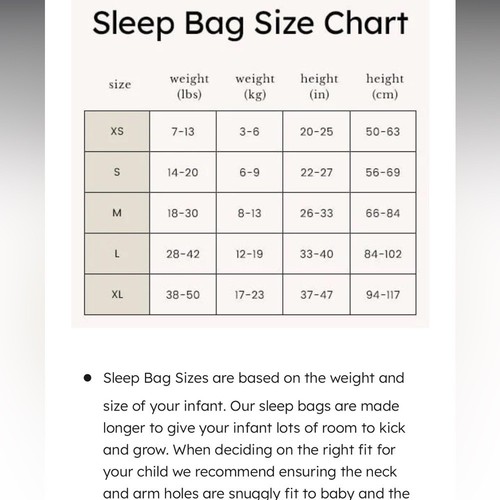 Kyte Baby Sleep Bag in Cloud 1.0 Oat Swaddler Small - Picture 7 of 8