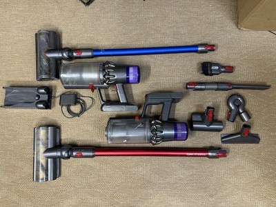 Lot of 2 DYSON SV28 SV15 V11 Cordless Stick Vacuum Cleaners With Accessories