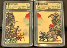 PiggyBanx Piggy Banx Villainous Kurosawa Gold Label Dual Art Set 1/1 Marvel DC