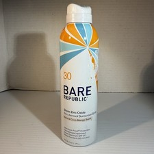 Bare Republic SPF 30 Coco Mango Scent Zinc Oxide Sunscreen Spray 6oz Exp 5/2028