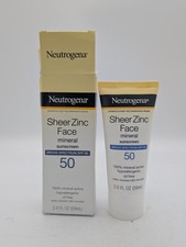 Neutrogena Sheer Zinc Face Mineral Sunscreen SPF 50 Lotion - 2 fl oz Exp 02/2027