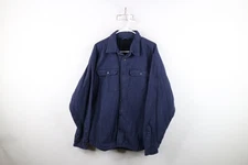 Vtg Y2K Streetwear Mens Large Faded Fleece Lined Canvas Shirt Jacket Jac shirt