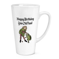 Happy Birthday Du Alte KröTe 17Oz GroßE Latte Tasse Becher Rude Opa Dad Ehemann