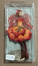 Tassie Orange/Ref Fairy #C2M. 4” Fairy Handmade In Thailand New