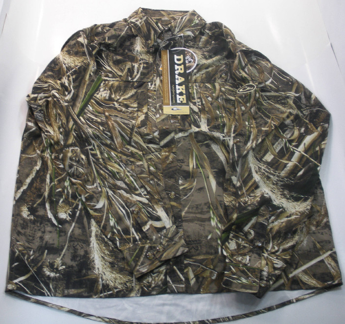 Drake Waterfowl DW2610-015-5 LST Vented Shirt Max5 Camo 2XLarge