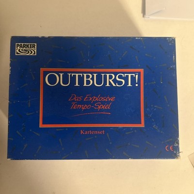 Outburst Parker Kartenspiel Alt Vintage Gebrauchter Zustand Sehr Selten