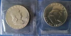 1961 & 1963 Unc. PF Silver Franklins - Mint Cello Package