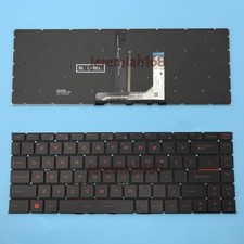 NEW For MSI GF63 Series GF63 8RC 8RD English Keyboard With Red Backlit
