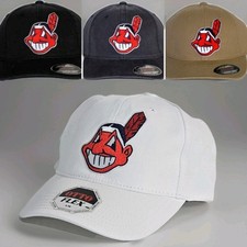 Cleveland Indians "FLEX FIT" CAP  HAT    CLASSIC MLB PATCH/LOGO  3 Sizes    NEW