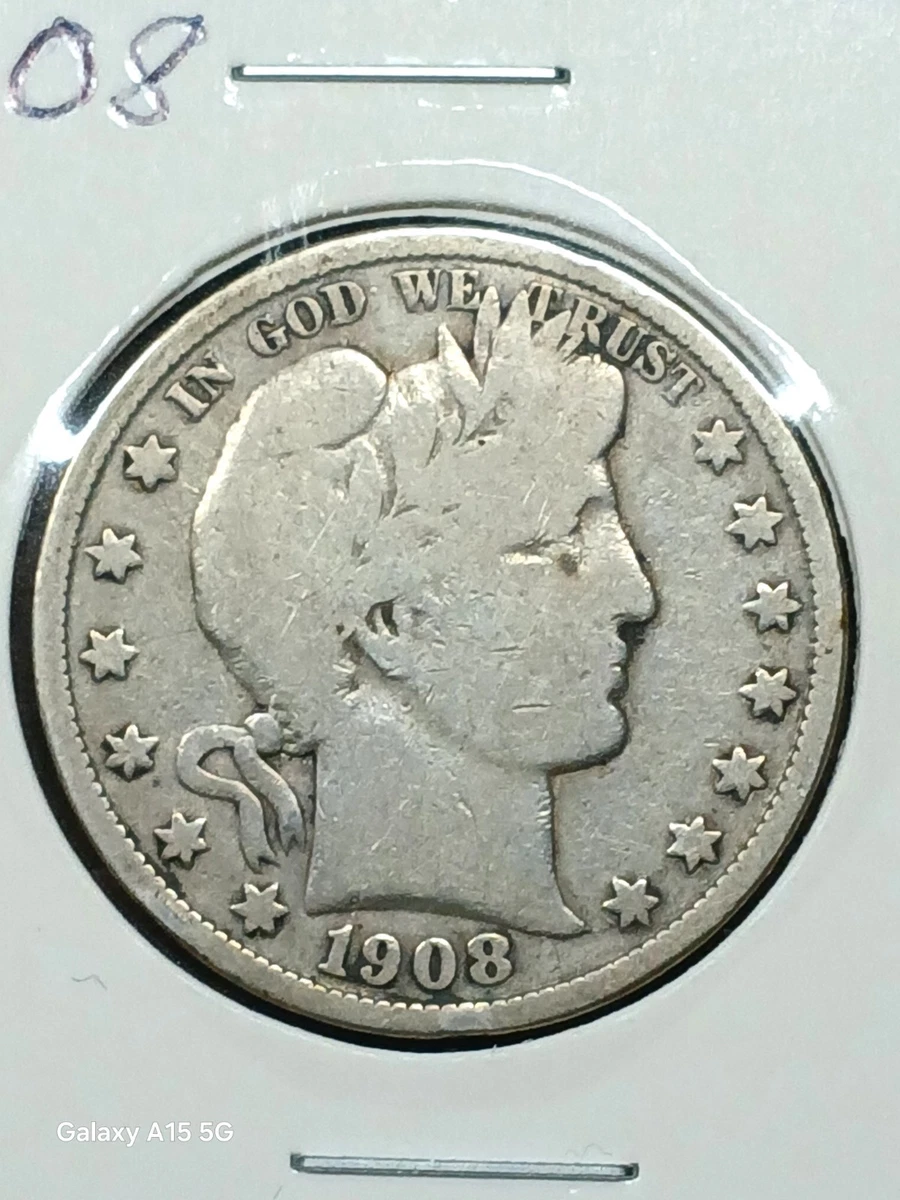 1908 Year Barber Half Dollars (1892-1915) for sale | eBay
