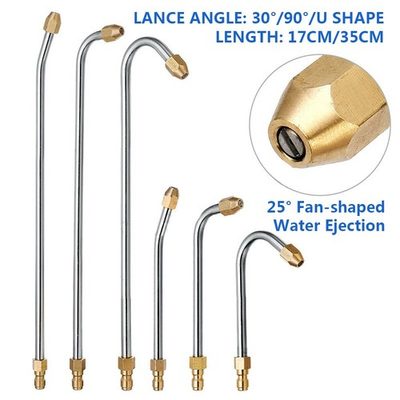 #ad #ad 30° 90° U Shape Spray Wand Pressure Washer Lance Extension Tools 5000PSI Max. $12.40