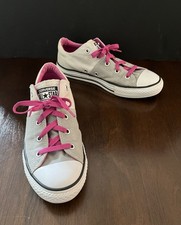 Converse All Star Two-Tone Gray/White Madison Junior Sneakers Size 4