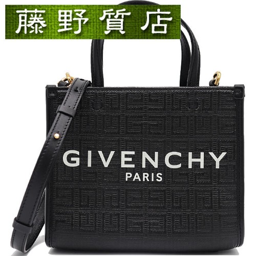 GIVENCHY G Tote Shoulder Bag Black White Gold Hardware BB50N0B1GT 001 4G Canvas