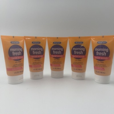 XtraCare Morning Fresh Facial Scrub Oil-Free 5oz 5 Pack New Fast Ship