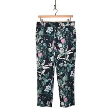 BANANA REPUBLIC 89 Avery Straight Ankle Pant Floral Print Size 2