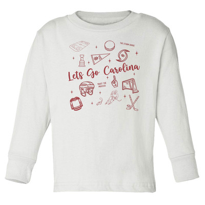 Lets Go Carolina Graphic 2026 Hockey Champions Toddler Long Sleeve TShirt