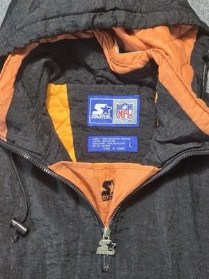 Vintage 90s Cincinnati Bengals Starter Jacket Quarter Zip Hoodie