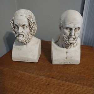 Zeckos Aristotle And Homer Bust Bookends Greek Philosophy
