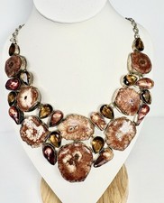 925 SS Solar Quartz, Pearl, Smoky Topaz Handm...
