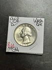 1958 D Washington Silver Quarter Gem BU Uncirculated MS++ 25c Coin (Raw18858)