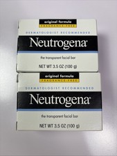 2-Pack Neutrogena The Transparent Facial Cleansing Bar Original Formula 3.5 oz