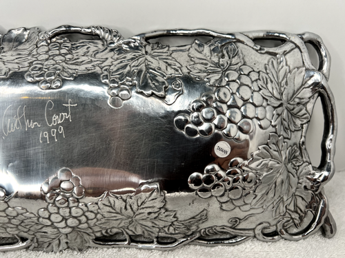 VNTG Arthur Court 1995 Grape Serving Tray Platter 19” - Signed by A Court - Picture 7 of 9