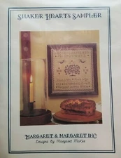 Cross Stitch Pattern Shaker Hearts Sampler Margaret McKee No. 8 1985 Vintage