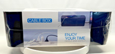 New 2 Boxes Large  Medium YECAYE Cable Organizer Boxes  BLACK