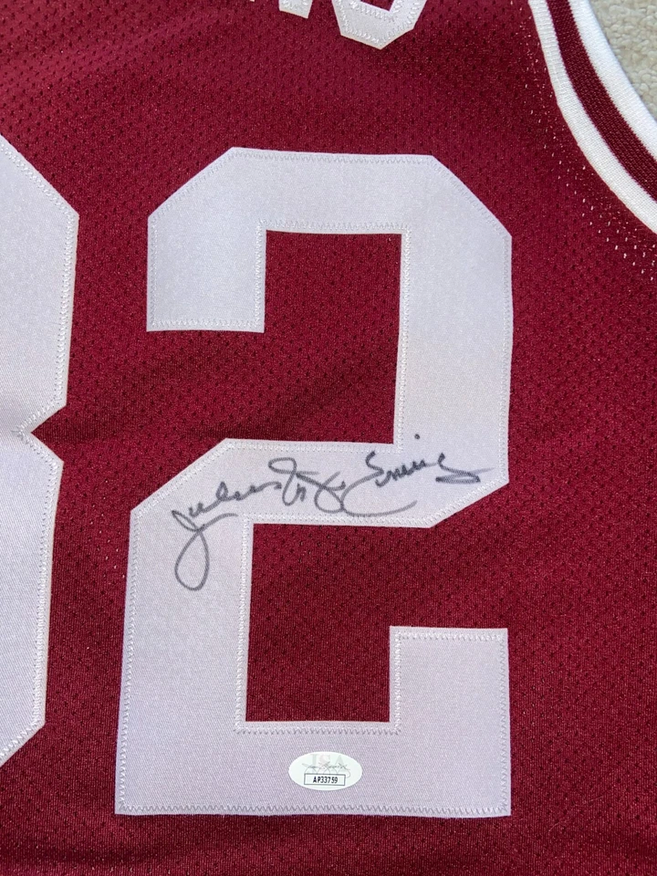 JULIUS DR J ERVING SIGNED UMASS MASSACHUSETTS JERSEY 76ERS SIXERS NBA ABA JSA - Image 2 of 4