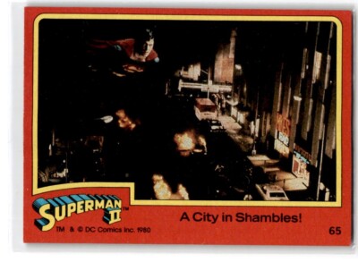 1980 Topps Superman II A City in Shambles! #65